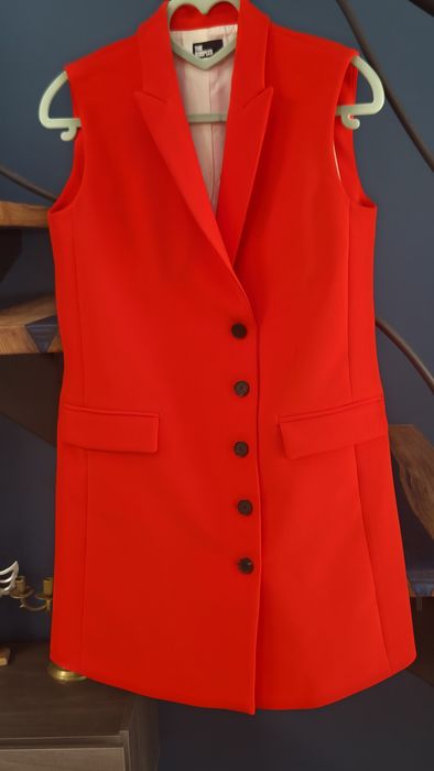 Дълго сако -рокля без ръкави