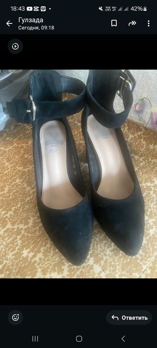 Продам замша туфли