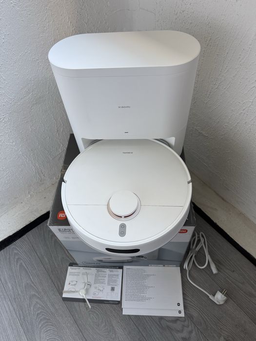 Прахосмукачка Робот + Станция Xiaomi Robot Vacuum H40 10000Pa за Сухо и Мокро Почистване, App, WiFi!