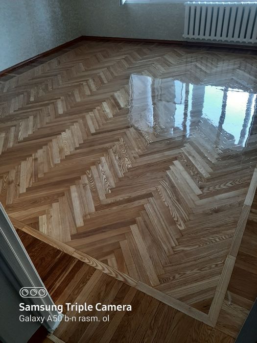 Шлифовка пол паркет палубни пол