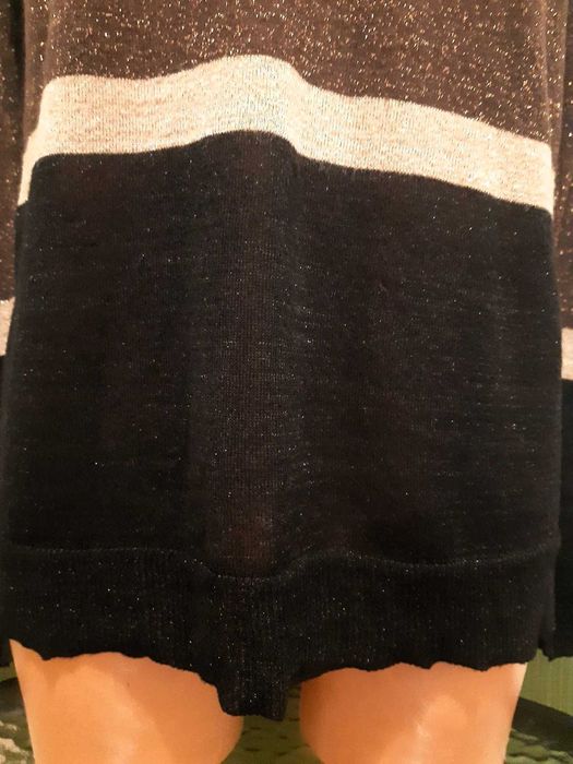 Bluză Mango, marimea M, culoare negru, maro