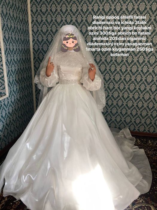 Kelin libosi 1marta kiyilgan