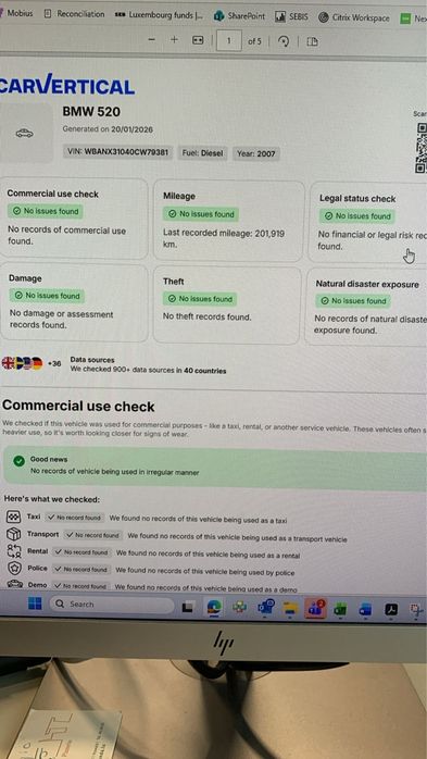 BMW 520 D, E60, 2008 automat
