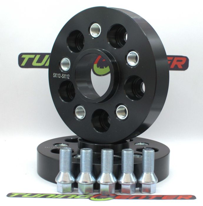Flanse Distantiere Negre 5x112 22 - 25 - 30mm Mercedes BMW Audi Mini