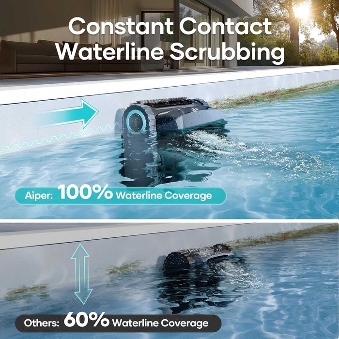 Беспроводной робот пылесос для бассейна AIPER Scuba X1! Новый!