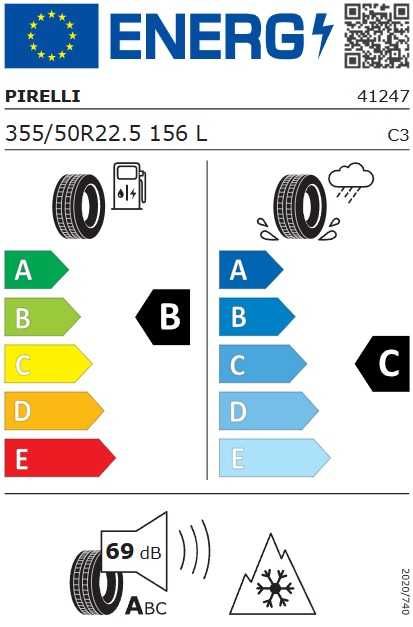2 Нови предни гуми 355/50R22.5 Pirelli RO2 ProFuel Steer 156L DOT2025