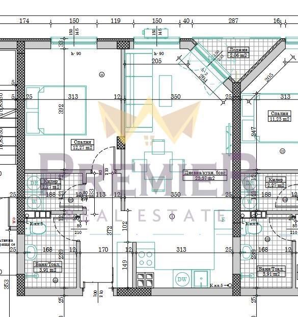 Продава се Двустаен апартамент в Варна, Победа - 59 кв.м за 1254 €/кв.м - Снимка #2