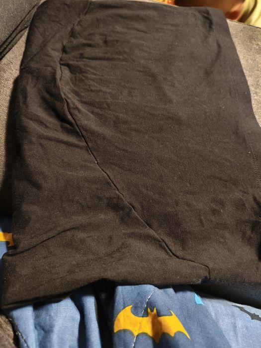 Черен къс клин за бременни Л