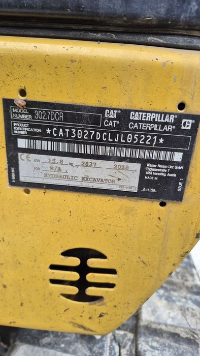 Miniexcavator Caterpillar 302.7D
