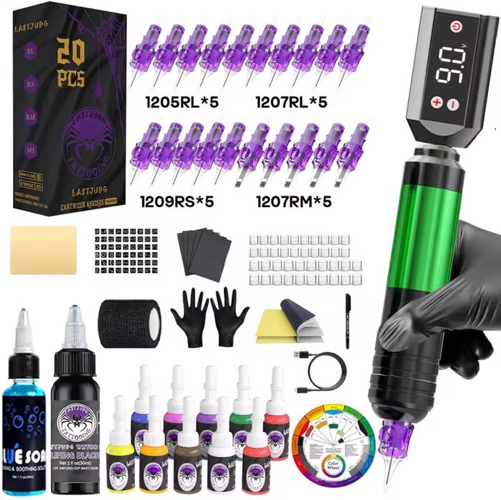 Masina tatuat noua set complet de facut tatuaje