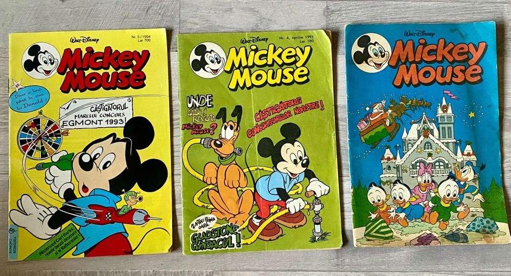 Lot 3 reviste Mickey Mouse Egmont