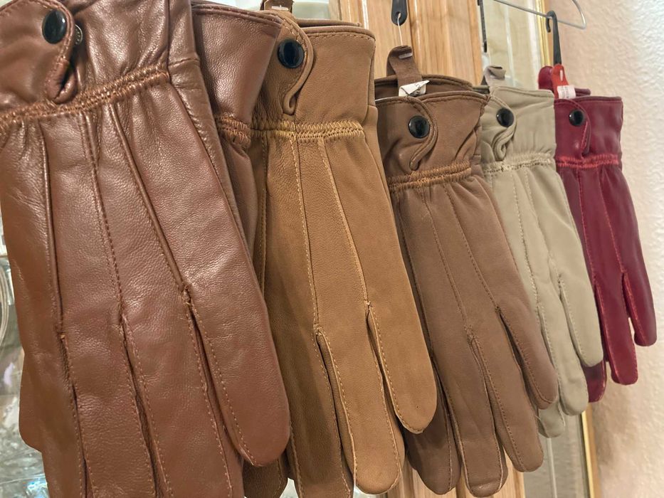Нови модели!Дамски ръкавици от естествена кожа