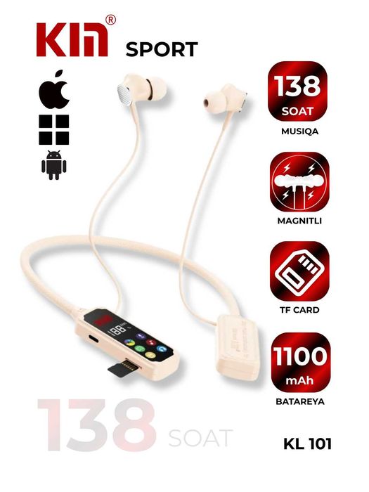 Ulgurji sport Bluetooth quloqchinlar — KIN brendi