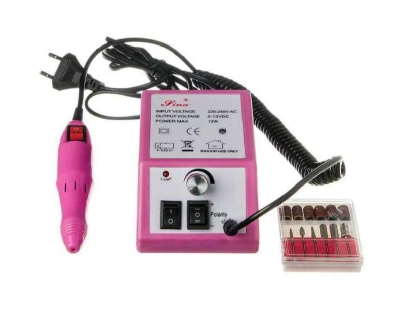 Freza pila profesionala unghii Mercedes-2000 12W 20000RPM roz/gri