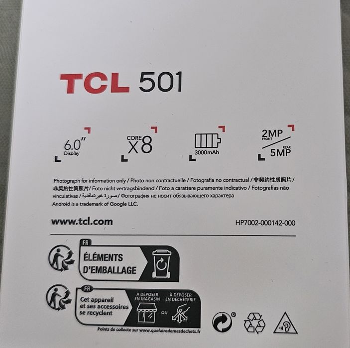 Telefon TCL 501 nou