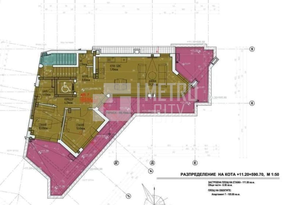 Продава се Тристаен апартамент в София, Горубляне - 130 кв.м за 765 €/кв.м - Снимка #3
