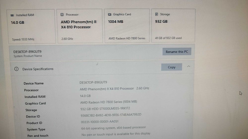 Компютърна конфигурация, ASUS M4A88T-M,AMD Phenom II X4 810 2.6GHz AM3
