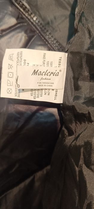 Зимно дълго яке на италианската марка Macleria fashion
