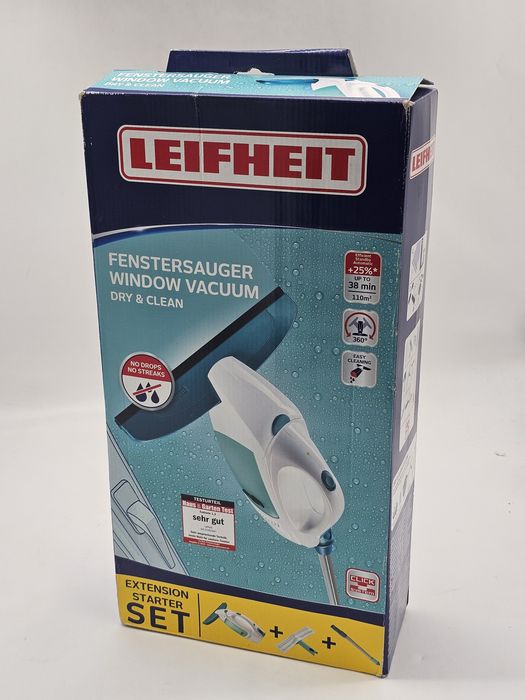 Aspirator pentru geamuri Leifheit aspirare umeda si uscata, functia standby sistem ciclonic 0.1 l, 5 V