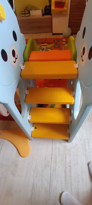 Детска пързалка с люлка Happy Bear