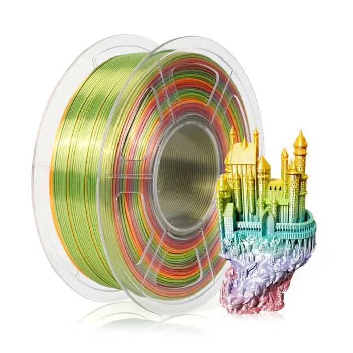 PLA Rainbow Silk Filament, ПЛА Филамент Дъга (Нишка) за 3Д Принтер