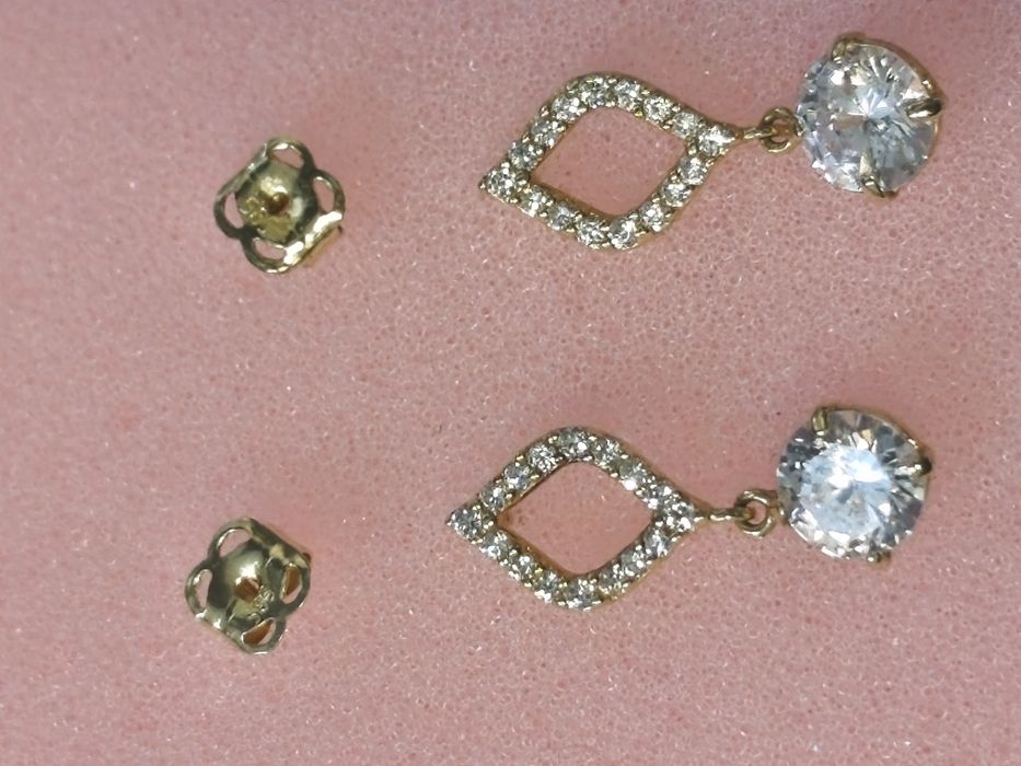 Cercei fete din aur  de 14 karate