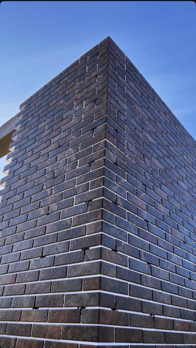 Утплене и облицовка фасада панелями TermKlinker