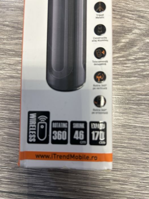 Selfie Stick,Trepied Fixare Stabila, 170 cm,Bluetooth ,Portabil,360°