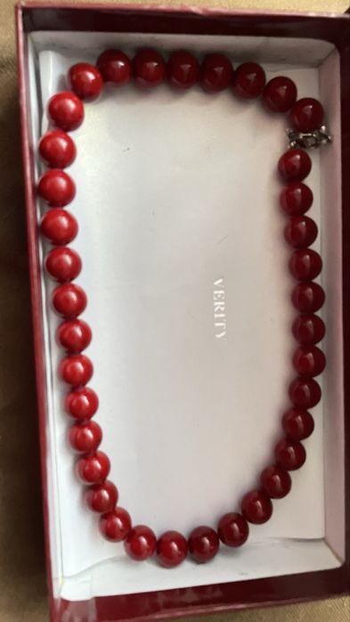 Бусы . Натуральный коралл . 50 см