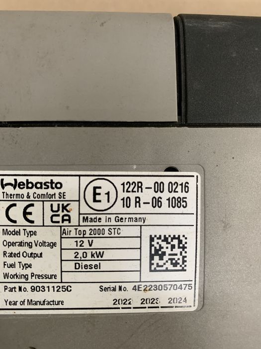 Webasto airtop2000STC