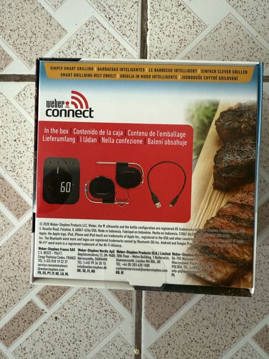Weber Connect Smart, afisaj electronic, Wi-fi, bluetooth