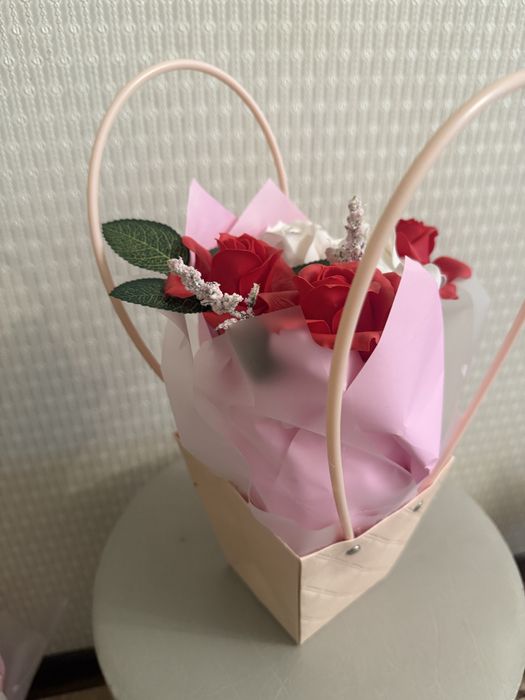 Букет мылный розы