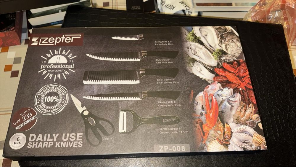 Zepter ножове комплект 6 части ZP-008 – нов, оригинал, с кутия