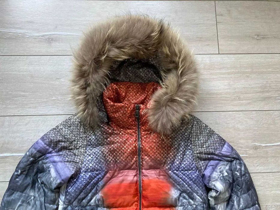 Schneiders By Peter Pilotto женско пухено яке пух с яка от койот 36