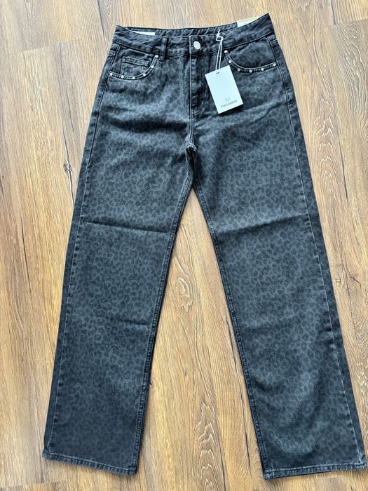 Blugi leopard cu tinte femei baggy