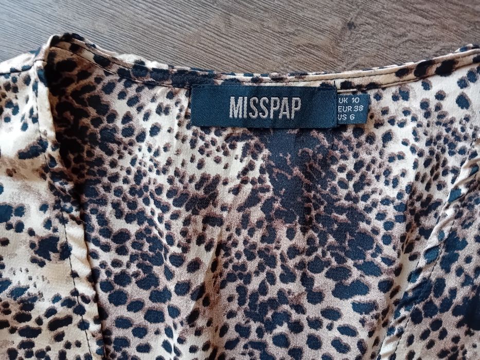 НОВА Дамска мини рокля с леопардов принт