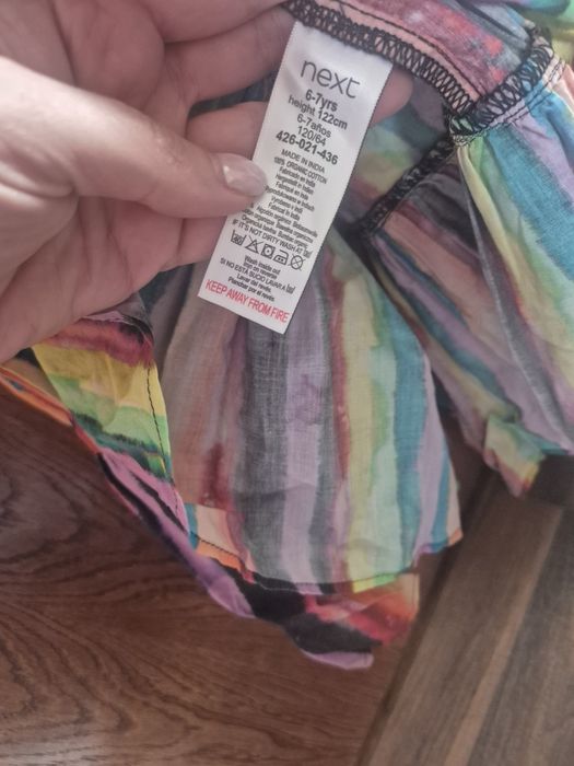 Set rochie si salopeta copii Next