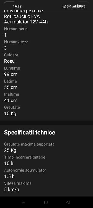 Mașinuță cu telecomanda pentru exterior