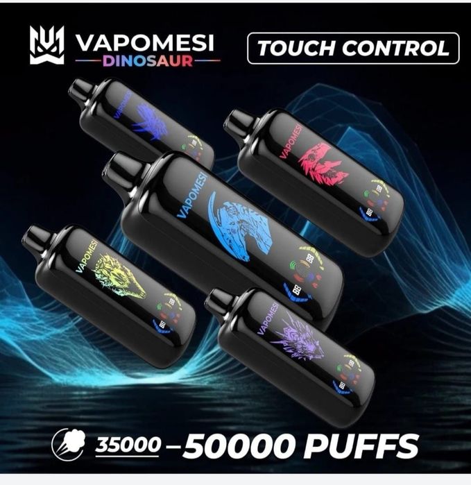 Pachet 3 Bucati Vape 50.000 Puffs Touch Screen Reincarcabil Abur Mult