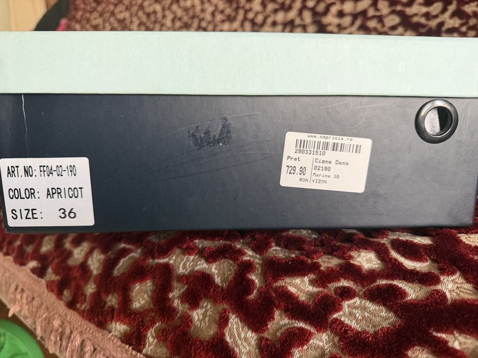 Cizme de piele naturala Fiore Fino