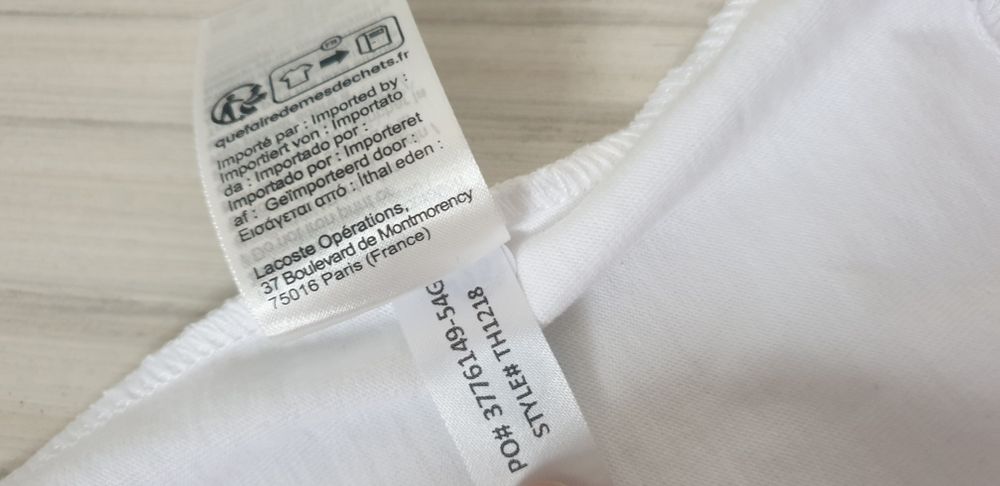 Lacoste Cotton Regular Fit  Unisex  XS НОВО ОРИГИНАЛНА Унисекс Тениска