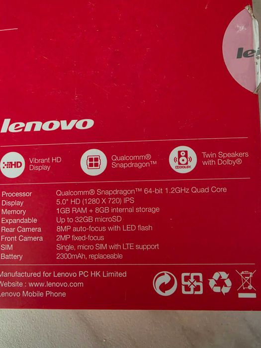 Lenovo A6000 – запазен, с кутия, работещ, за ежедневна употреба