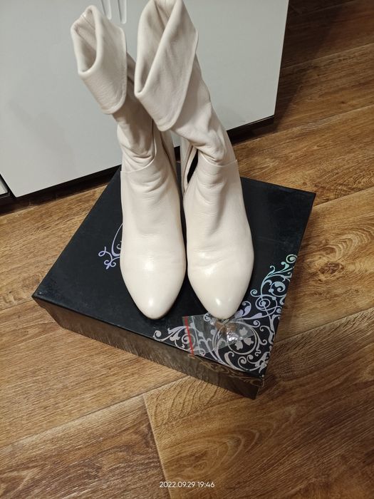 Полусапожки кожаные