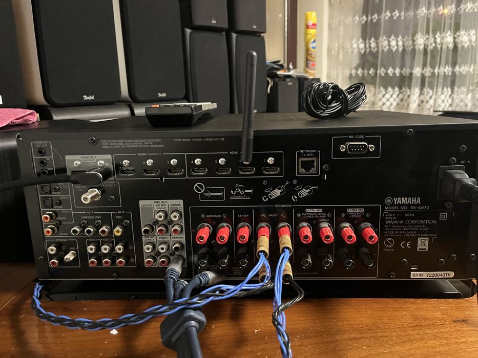 Yamaha RX-A870 /7.2/4k/Atmos/Arc/Airplay/Bluetooth/wifi/Sporify/usb