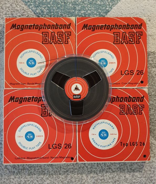 Benzi magnetofon Basf LGS26 muzica rock