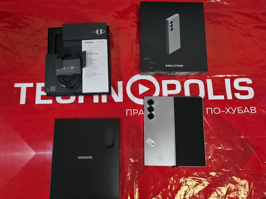КАТО НОВ 512GB Samsung Fold 6 Технополис Гаранция 2026 Silver / Сив