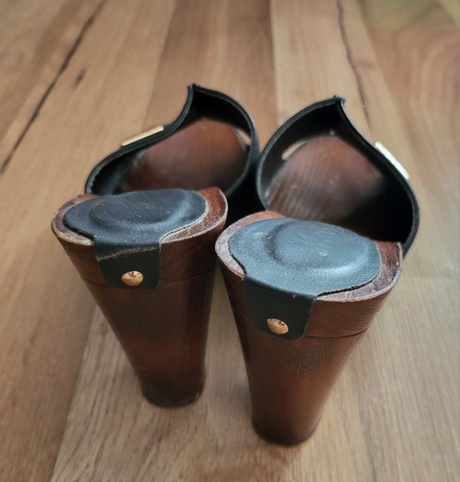 Sandale/papuc cu toc înalt