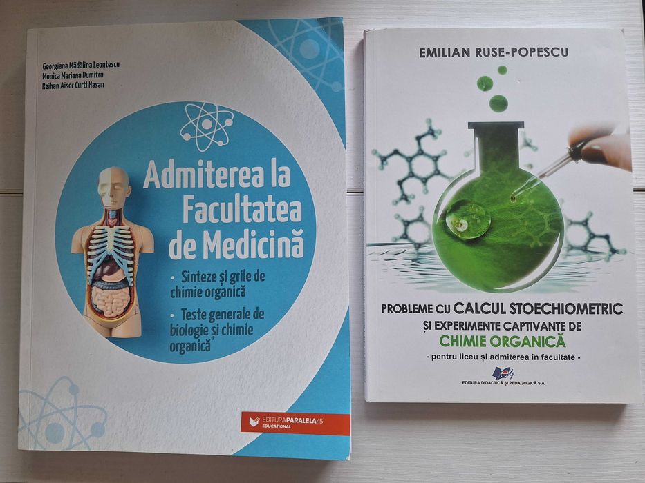 Carte admitere la medicina si carte probleme chimie organica