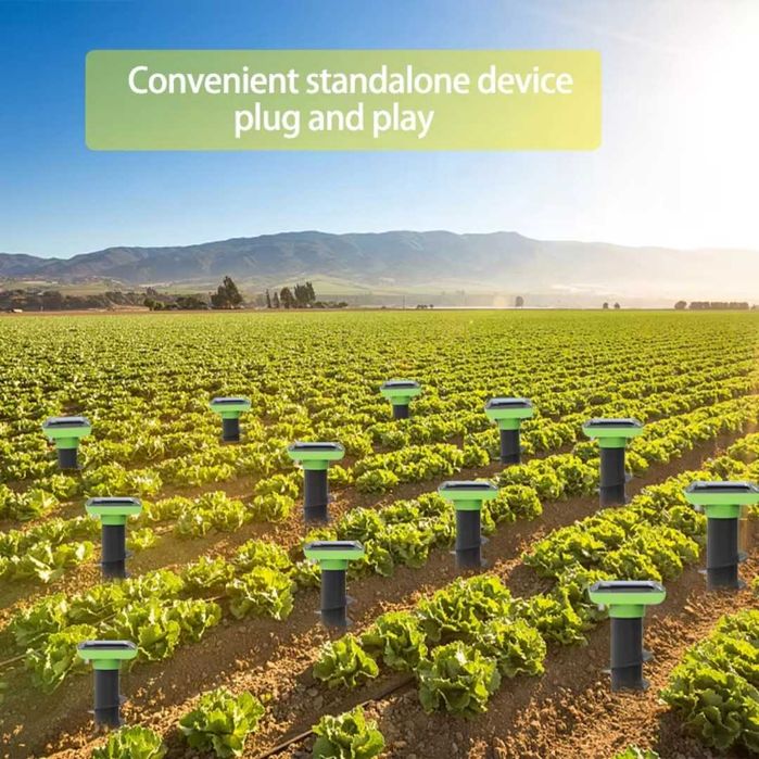 Отпугиватель крыс, змей, сусликов, мышей, кротов, на солнечной батарее