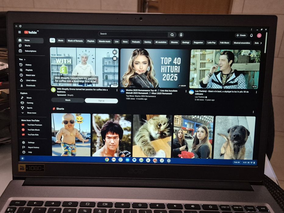 vand laptop Acer Chromebook 715.15.6"FH IPS.Intel Gold.4Gb.64 Gb